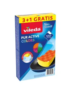 "Vileda Pur Active Colors" indaplovė 4 vnt.