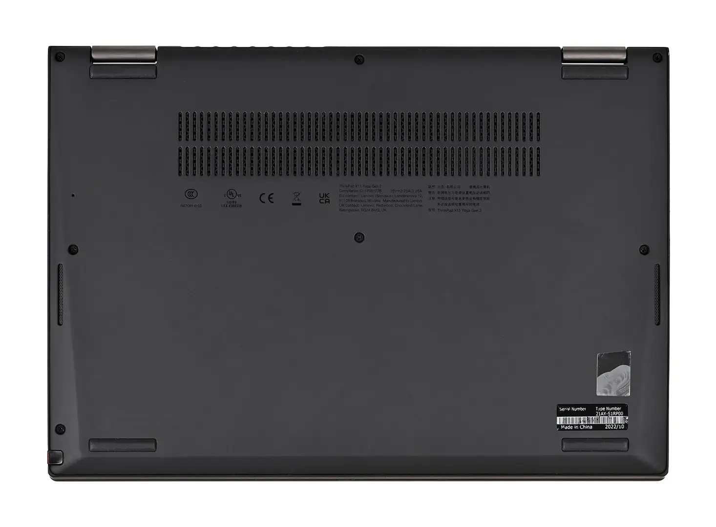 LENOVO YOGA X13 G3 i7-1265U 16GB 512GB SSD 13,3" FHD Win11pro Used US QWERTY