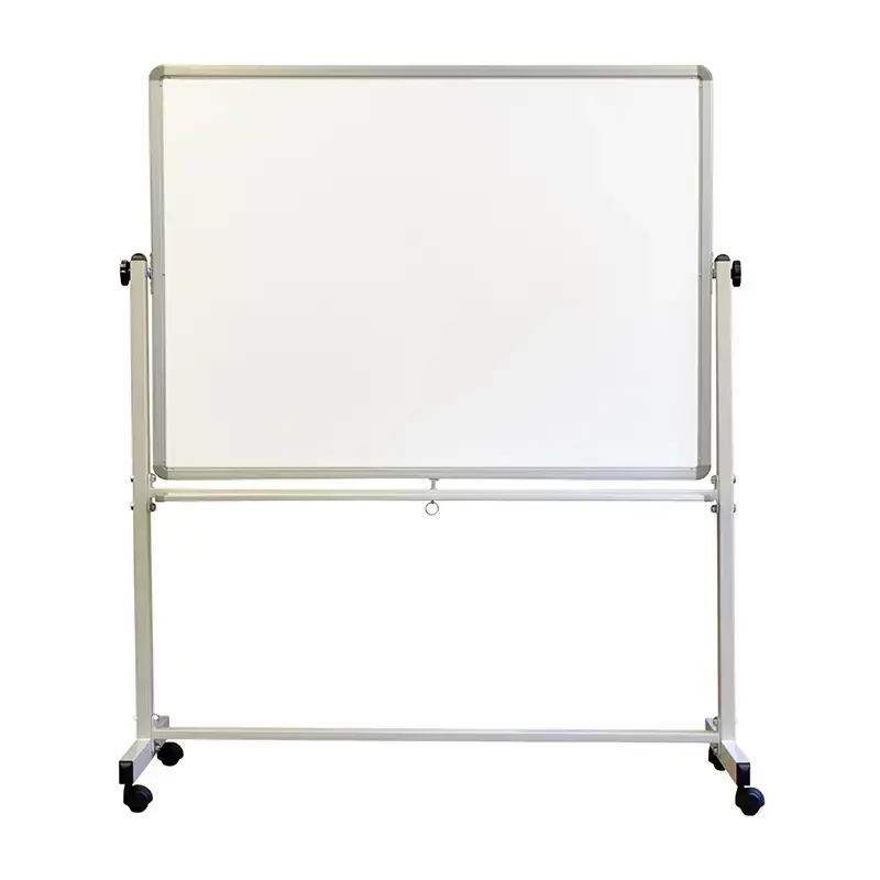 Dvipusė vartoma magnetinė lenta MEMOBE BASIC, 200x100 ( aukštis su remu 185) cm, mobili
