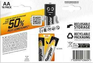 Energizer battery Alkaline Power AA CHP16
