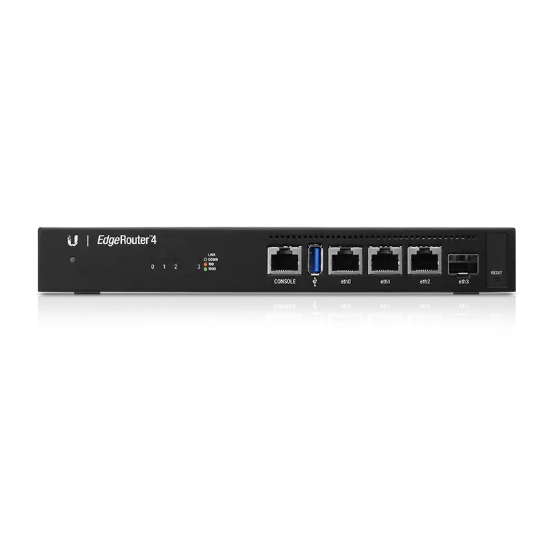 UBIQUITI ER-4 Ubiquiti EdgeRouter ER-4 - 4 prievadų gigabitinis maršrutizatorius su 1 SFP prievadu