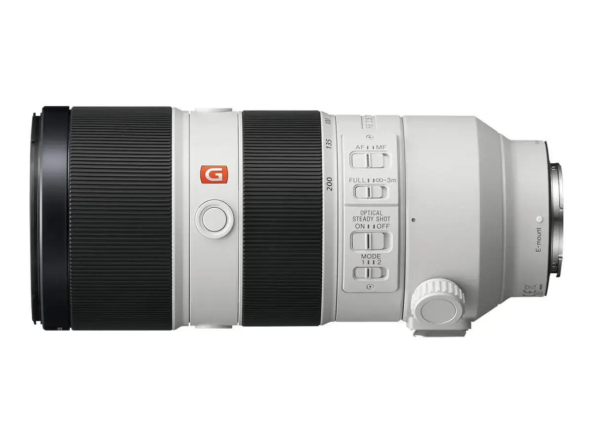 Sony SEL70200GM, teleobjektyvas, 23/18, 70-200 mm, vaizdo stabilizatorius, E formos laikiklis, automatinis fokusavimas