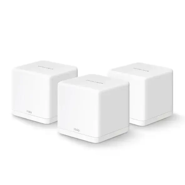 "Mercusys" AC1300 "Halo H30G" (3 vnt.) 802.11ac, 400+867 Mbit/s, Ethernet LAN (RJ-45) prievadai 2, tinklelio palaikymas taip, MU-MiMO taip, balta