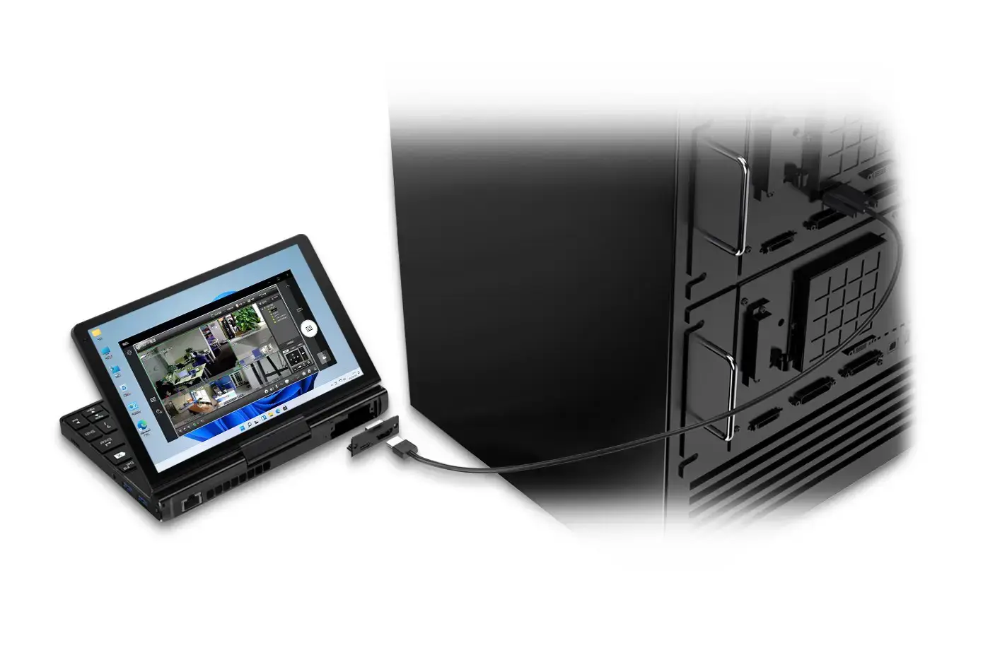 GPD Pocket 3K1 laptop i3-1125G4/8" WUXGA (1920x1200) Touchscreen IPS/x360/LAN/16GB/SSD 512GB/BT/BLKB/FPR/x360/Win 11 Graphite