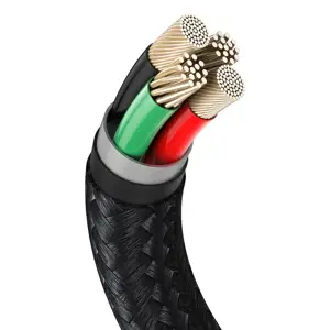 Baseus Cafule Series Metal Data Cable USB - Lightning 2.4A 0,25 m black (CALJK-01)