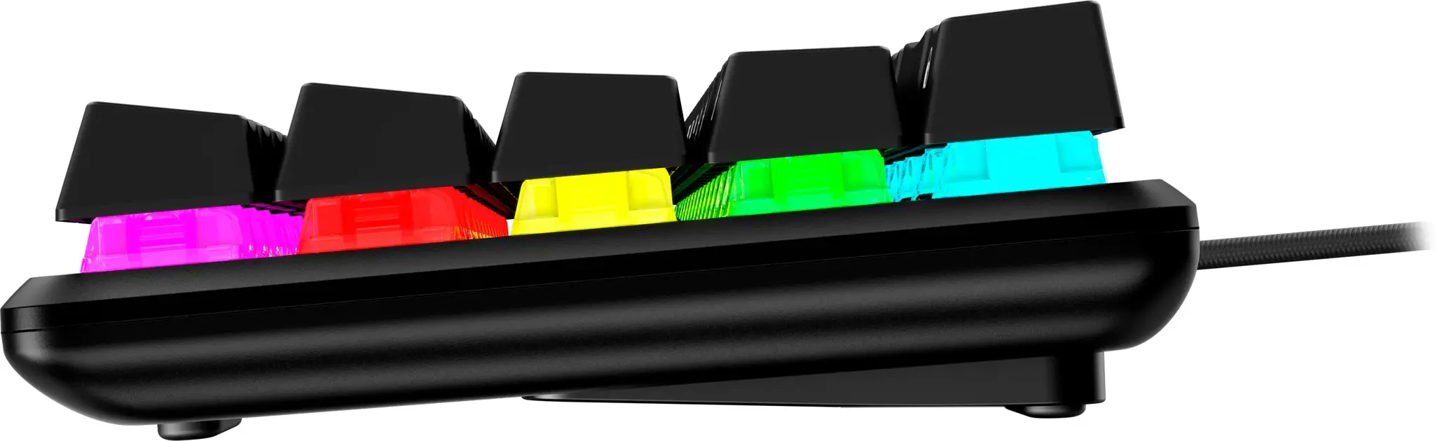 "HyperX Alloy Origins 65" - mechaninė žaidimų klaviatūra - HX Red (JAV išdėstymas), 65%, USB, mechaninė, RGB LED, juoda