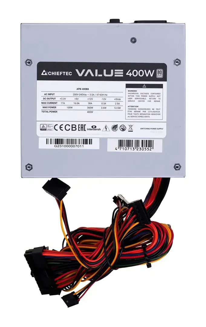 Maitinimo blokas CHIEFTEC APB-400B8, 400 W, 80 PLUS