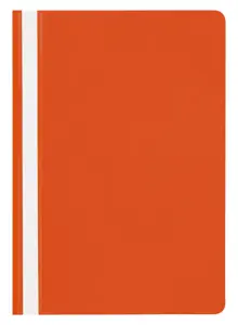 Aplankas dokumentams su įsegėle Panta Plast A4,  (pak. -10 vnt.), oranžinė