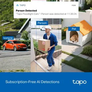 TP-LINK Tapo C710 | Pan/Tilt Security Floodlight Camera | 3 MP | F/2.0 | IP65 | H.264 | microSD up to 512 GB