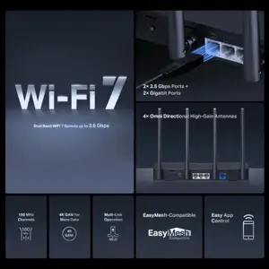 Mercusys BE3600 Dual Band Wi-Fi 7 Maršrutizatorius