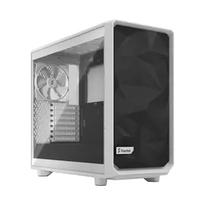 Fractal Design Meshify 2 Lite TG Clear White, E-ATX, maitinimo šaltinis pridedamas Ne