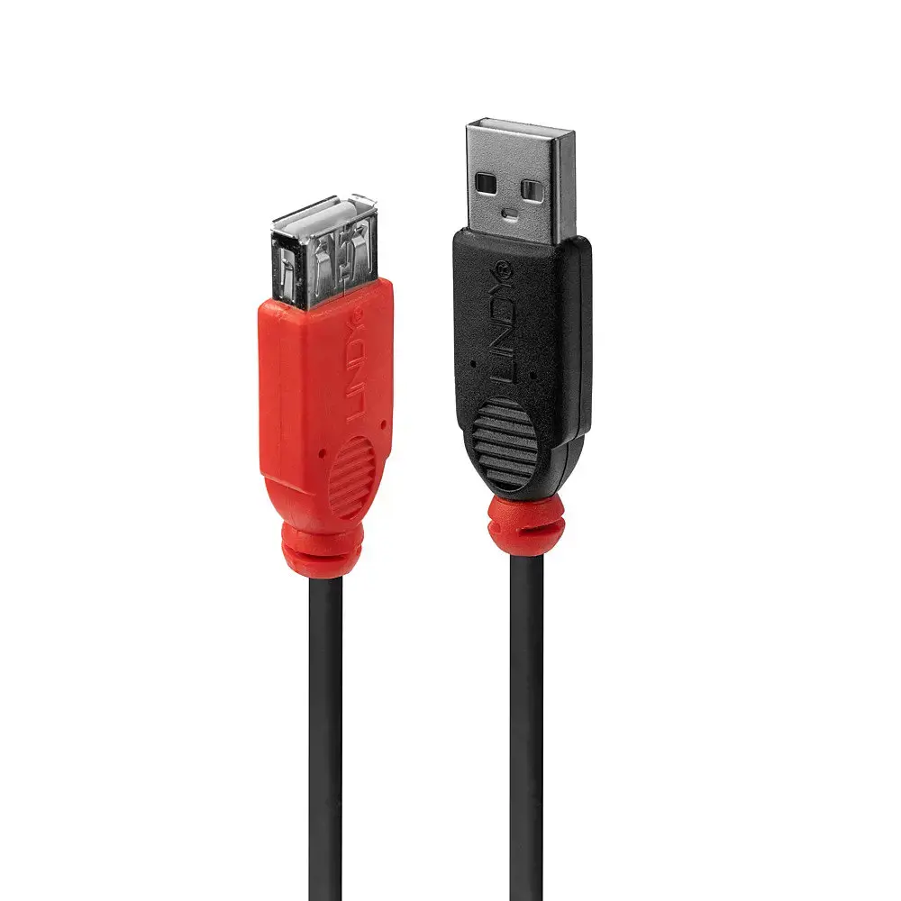 "Lindy" USB 2.0 aktyvusis prailgintuvas, 5 m, USB A, USB A, USB 2.0, 480 Mbps, juodas