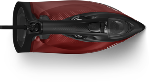 "Philips" 7000 serijos DST7022/40, garinis lygintuvas, "SteamGlide Plus" padas, 2 m, 250 g/min, juodas, raudonas, 50 g/min