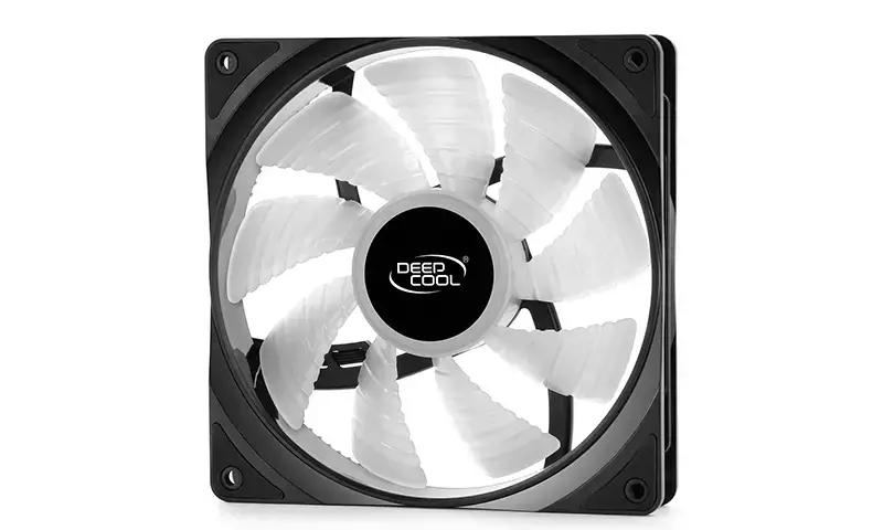 "DeepCool RF120", ventiliatorius, 12 cm, 500 aps/min, 1500 aps/min, 27 dB, 56,5 cfm