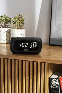 Adler AD 1186 LED clock with thermometer