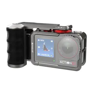 Metal protective case with Puluz handle for DJI Osmo Action 5 Pro / Action 4 / Action 3