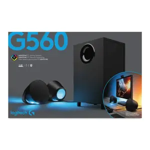 LOGITECH G560 LIGHTSYNC žaidimų garsiakalbiai 2.1 - BLACK - USB