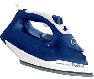 "Tefal FV2838E0", sausas ir garų lygintuvas, "Cerilium" padas, 1,9 m, 180 g/min, mėlynas, baltas, 4…