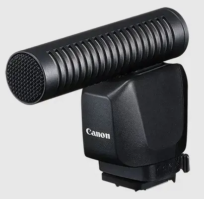 Canon 5138C001, Skaitmeninio fotoaparato mikrofonas, laidinis, 3,5 mm (1/8"), juodas, 1 vnt.