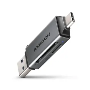 "Axagon CRE-DAC" išorinis, C+A tipo, 2 lizdų SD/microSD