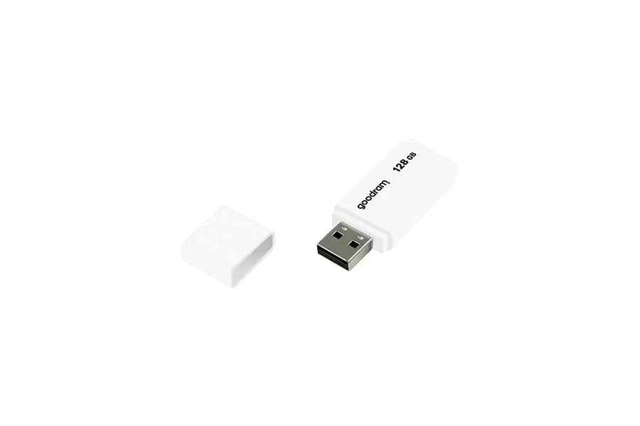 "Goodram UME2", 128 GB, A tipo USB, 2.0, 20 MB/s, dangtelis, baltos spalvos