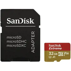SanDisk Extreme microSDHC 32GB + SD Adapter for Action Sports Cameras - Twin Pack - 100MB/s A1 C10 …