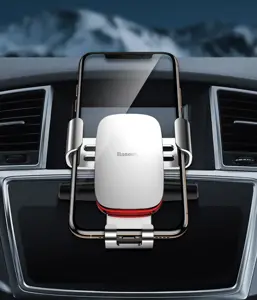"Baseus Metal Age Gravity Car Mount" metalinis gravitacinis laikiklis CD lizdui juodas (juodas)
