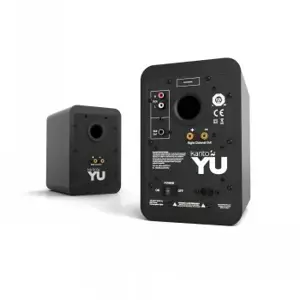 KANTO AUDIO POWERED SPEAKERS WITH BLUETOOTH® AND RCA INPUT - BLACK VINYL (INCL. TYPE C & G POWER CORDS)