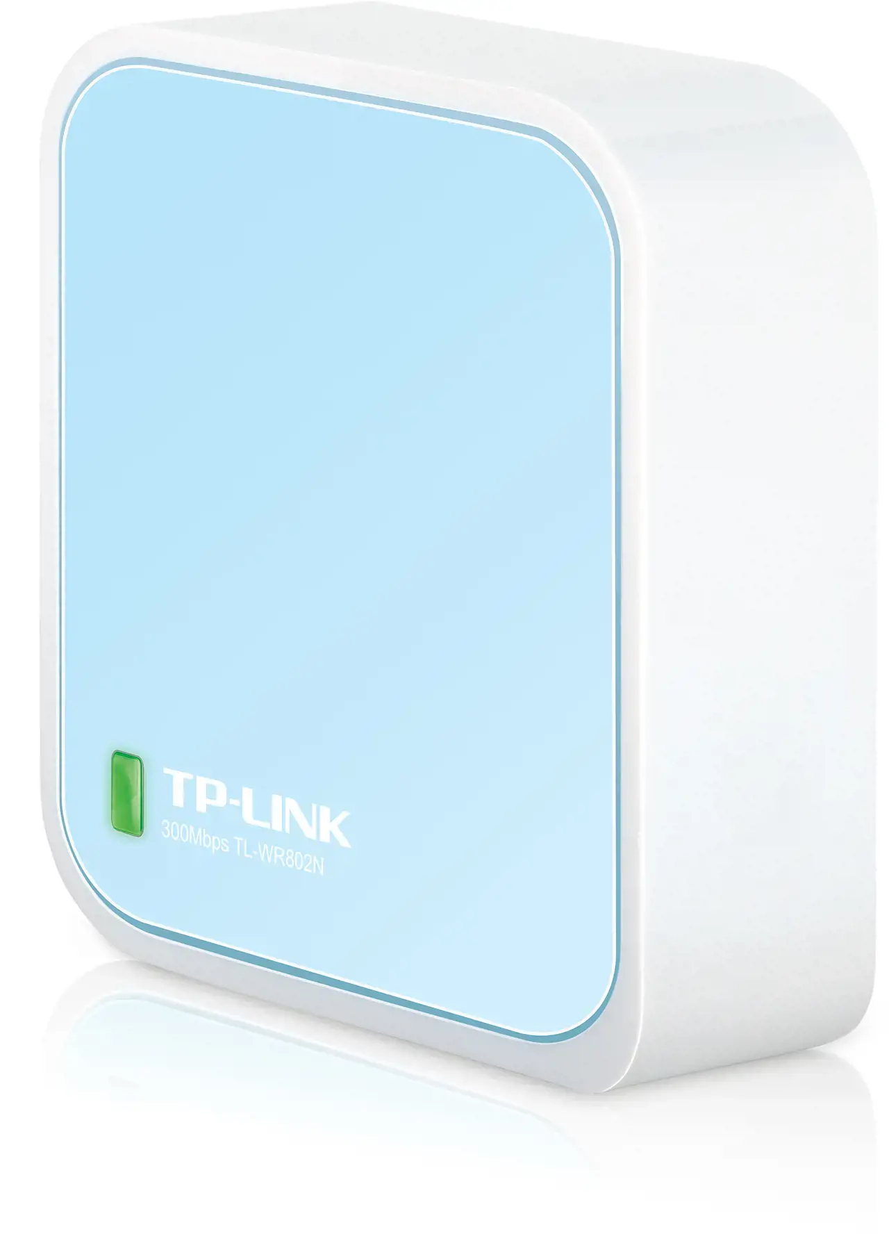 TP-Link TL-WR802N, Wi-Fi 4 (802.11n), Single-band (2.4 GHz), Ethernet LAN, Blue, White, Portable router