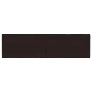 Stalviršis, tamsiai ruda, 180x50x(2-4) cm, medienos masyvas