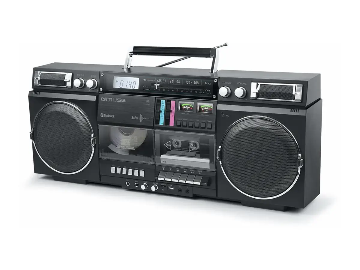 "Muse M-380 GB Ghetto Blasters", juodos spalvos