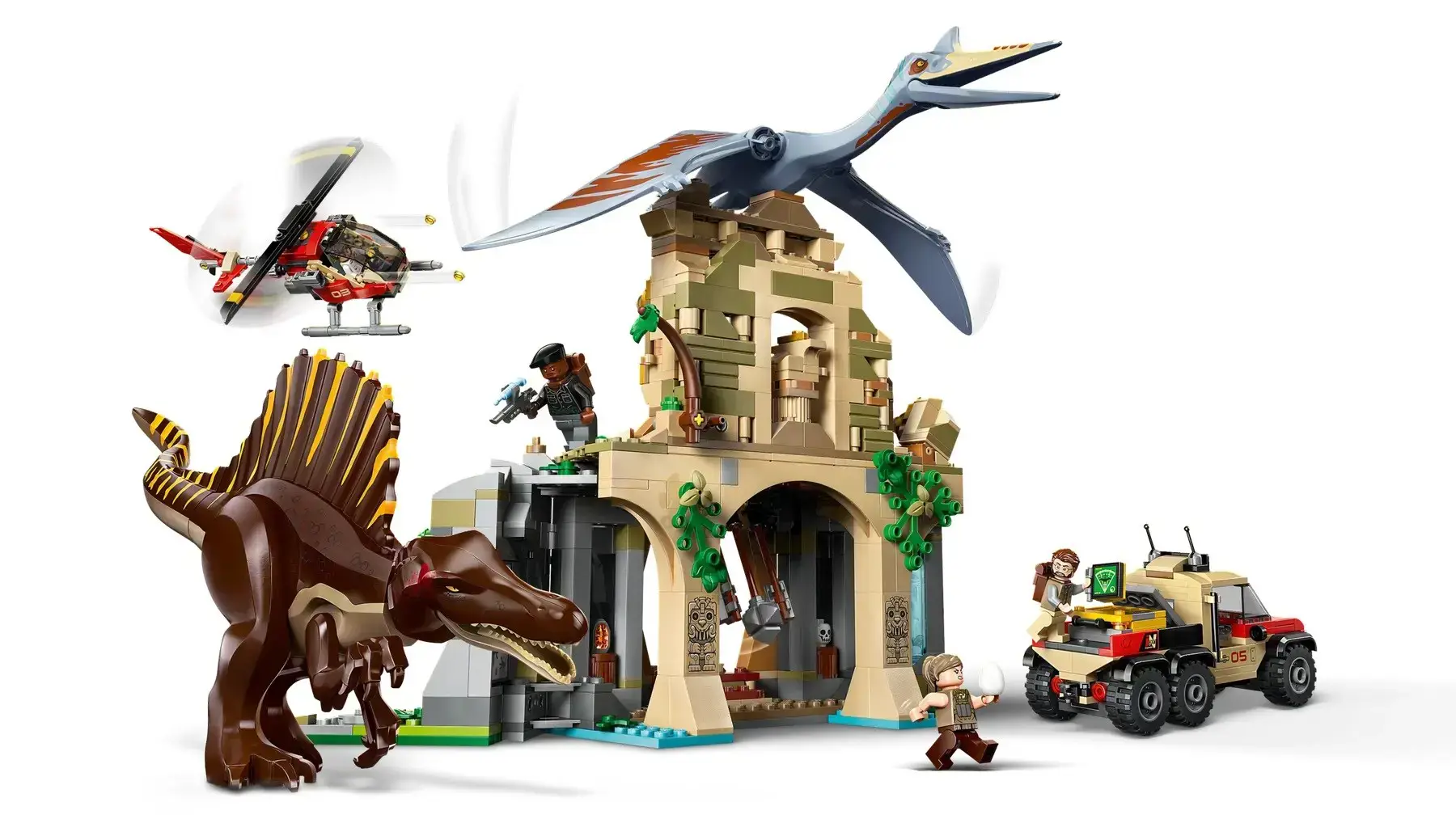 LEGO JURASSIC WORLD 76976 Spinosaurus & Quetzalcoatlus Air Mission