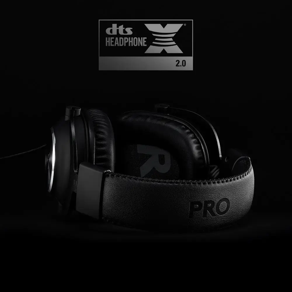LOGITECH G PRO X laidinės žaidimų ausinės - mėlynas mikrofonas - juodos spalvos - USB DAC