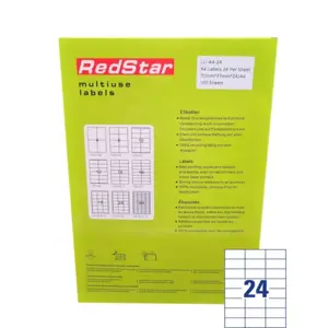 RedStar Lipnus Popierius A4, 24 etiketės, 100 ratų