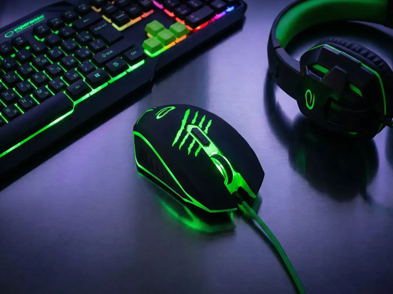ESPERANZA EGM209G WIRED MOUSE FOR GAMERS 6D OPT. USB MX209 CLAW
