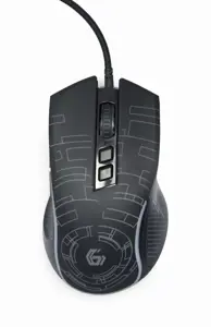 GEMBIRD MUSG-RGB-01 USB LED žaidimų pelė juoda