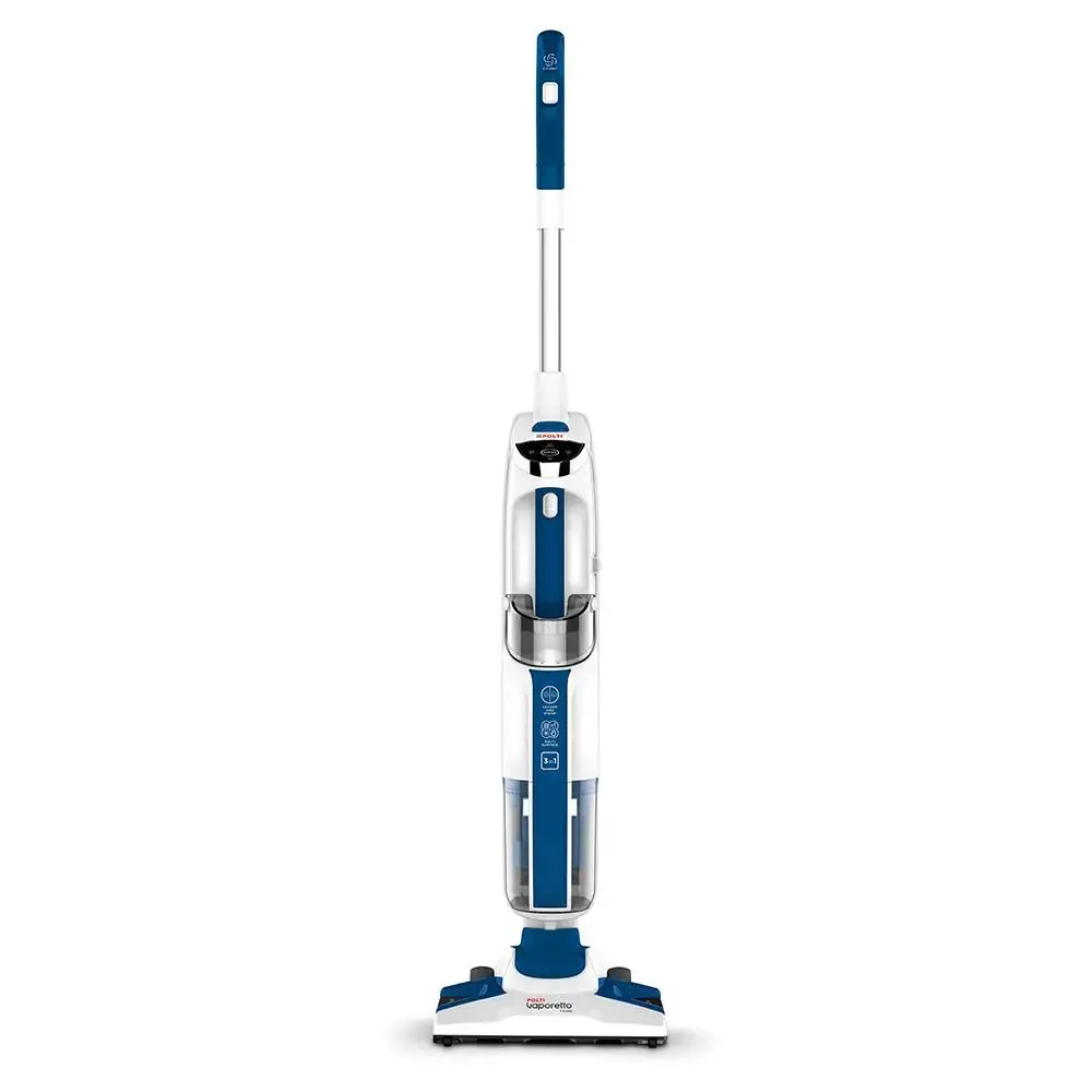 "Polti Vacuum" garų šluota su nešiojamuoju garų valytuvu PTEU0299 Vaporetto 3 Clean_Blue Galingumas 1800 W, vandens bako talpa 0,5 l, balta/mėlyna