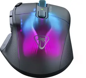 Turtle Beach Kone XP Air, Right-hand, Optical, RF Wireless + Bluetooth, 19000 DPI, Black