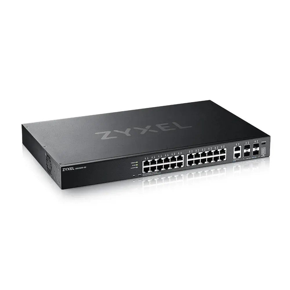 Zyxel XGS2220-30, valdomas, L3, Gigabit Ethernet (10/100/1000), montuojamas į stovą