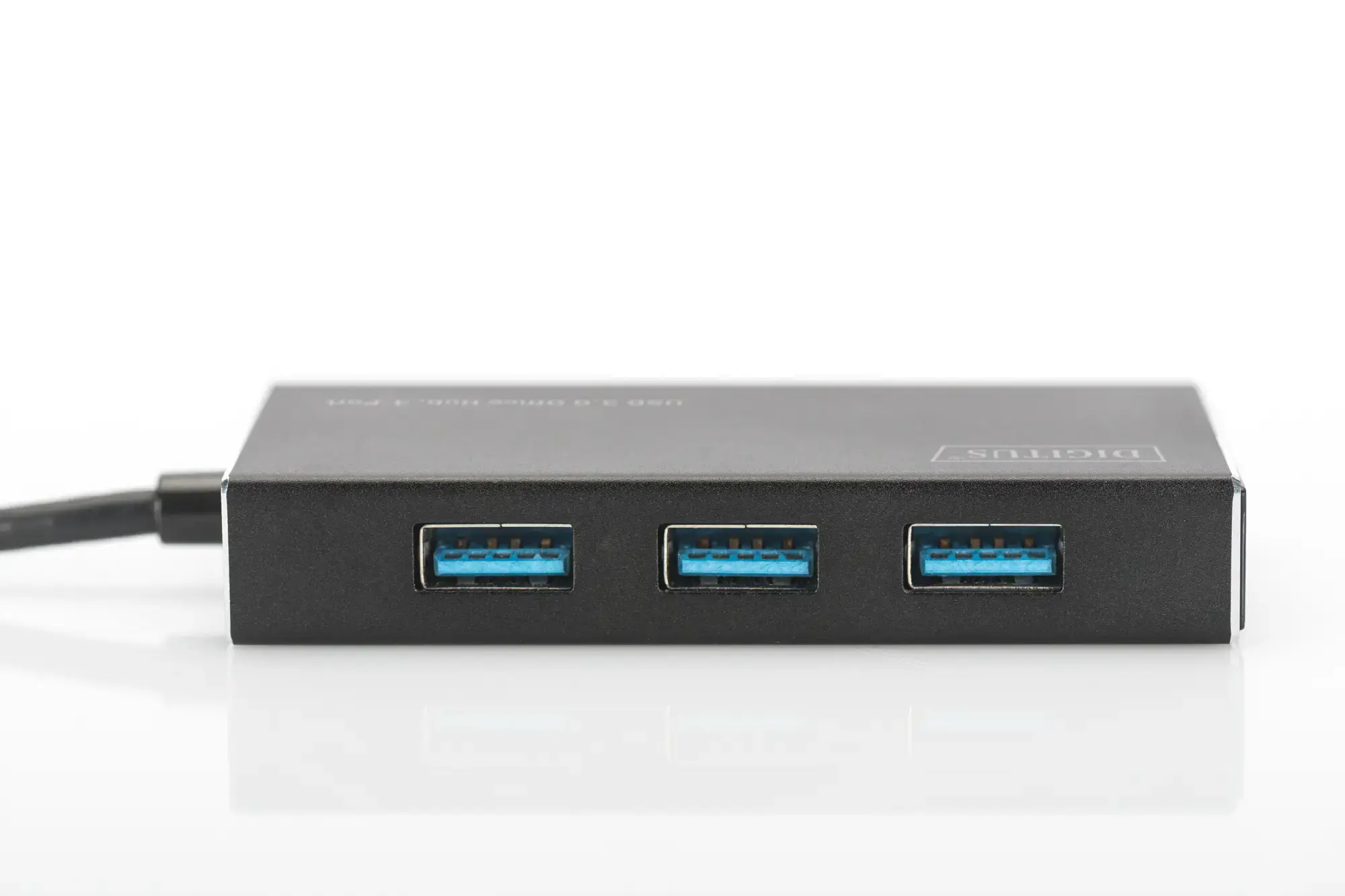 DIGITUS USB 3.0 šakotuvas 4 prievadai su 5V/2A maitinimo šaltiniu Aliuminio korpusas