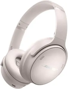 "Bose" belaidės ausinės "QuietComfort", baltos spalvos