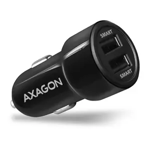 AXAGON PWC-5V5 automobilinis įkroviklis Smart 5V 2,4A + 2,4A, 24W, juodas