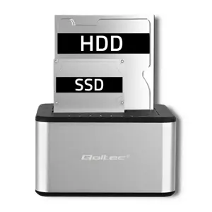 QOLTEC 50316 2x HDD/SSD 2,5/3,5 colių SATA USB 3.0 klonavimo stotelė