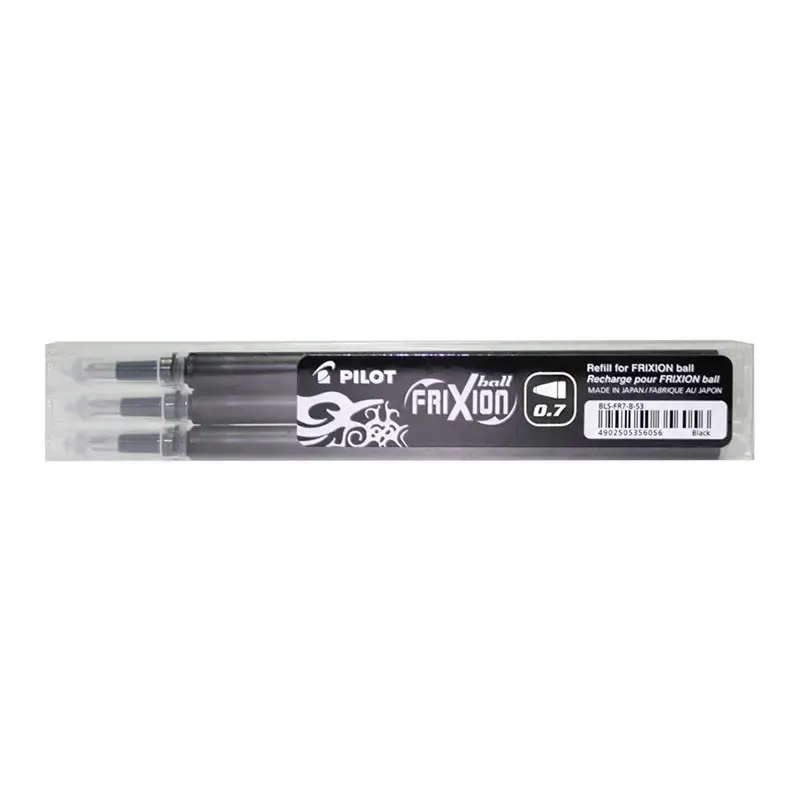 Šerdelė rašikliui PILOT FRIXION 0.7 mm, juoda, 3 vnt.
