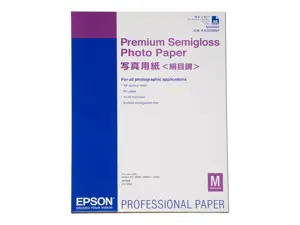 EPSON Premium semi gloss photo paper inkjet 250g/m2 A2 25 sheets 1-pack