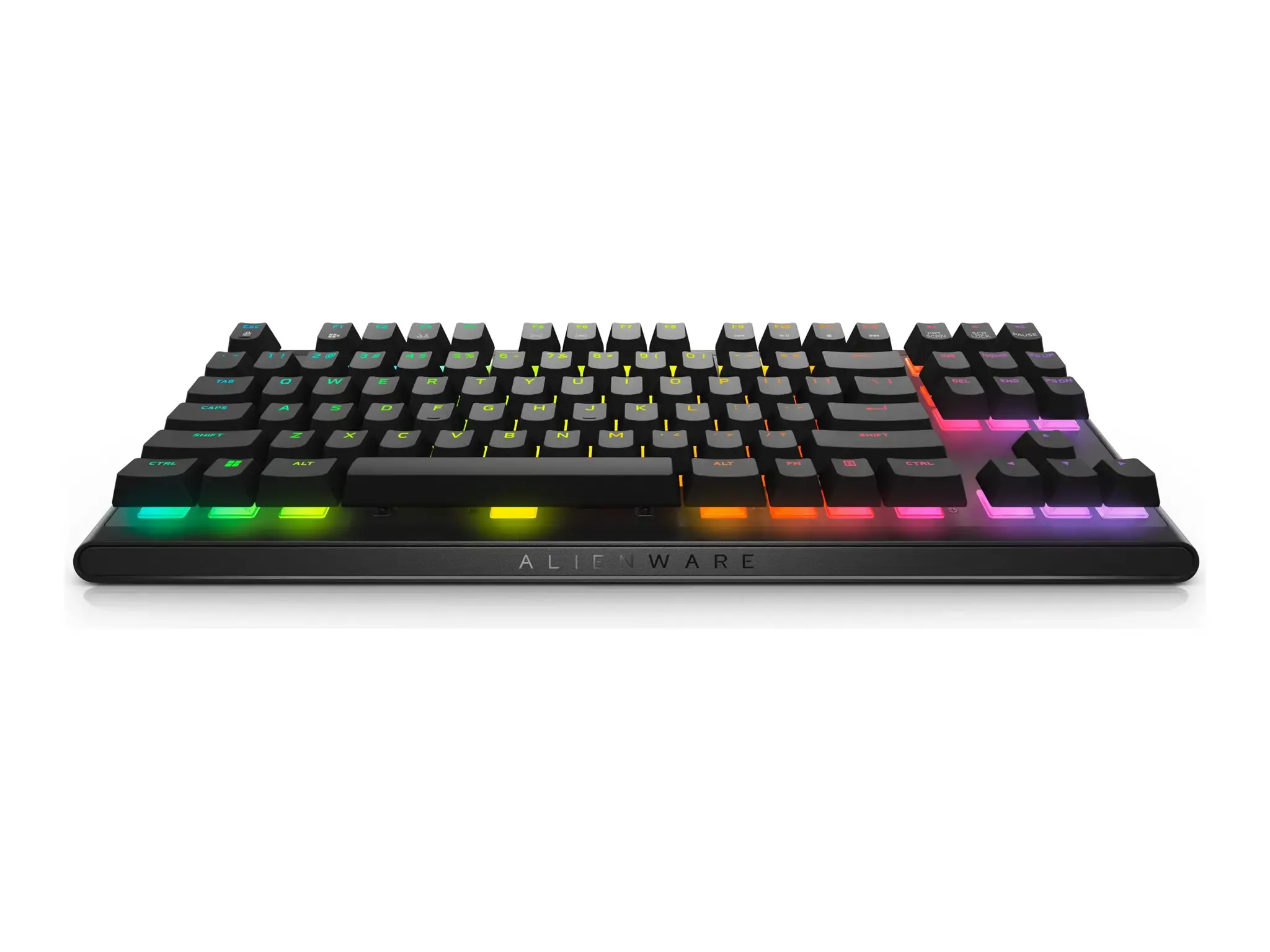 "Alienware AW420K", be raktų (80-87%), USB, mechaninis, RGB LED, juodas