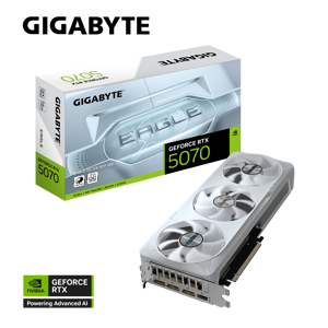 Vaizdo plokštė GIGABYTE GeForce RTX 5070 12 GB, GDDR7, GV-N5070EAGLEOC ICE-12GD