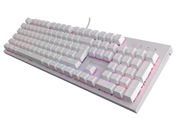THOR 303 | Mechanical Gaming Keyboard | Wired | US | White | USB Type-A | Outemu Peach Silent