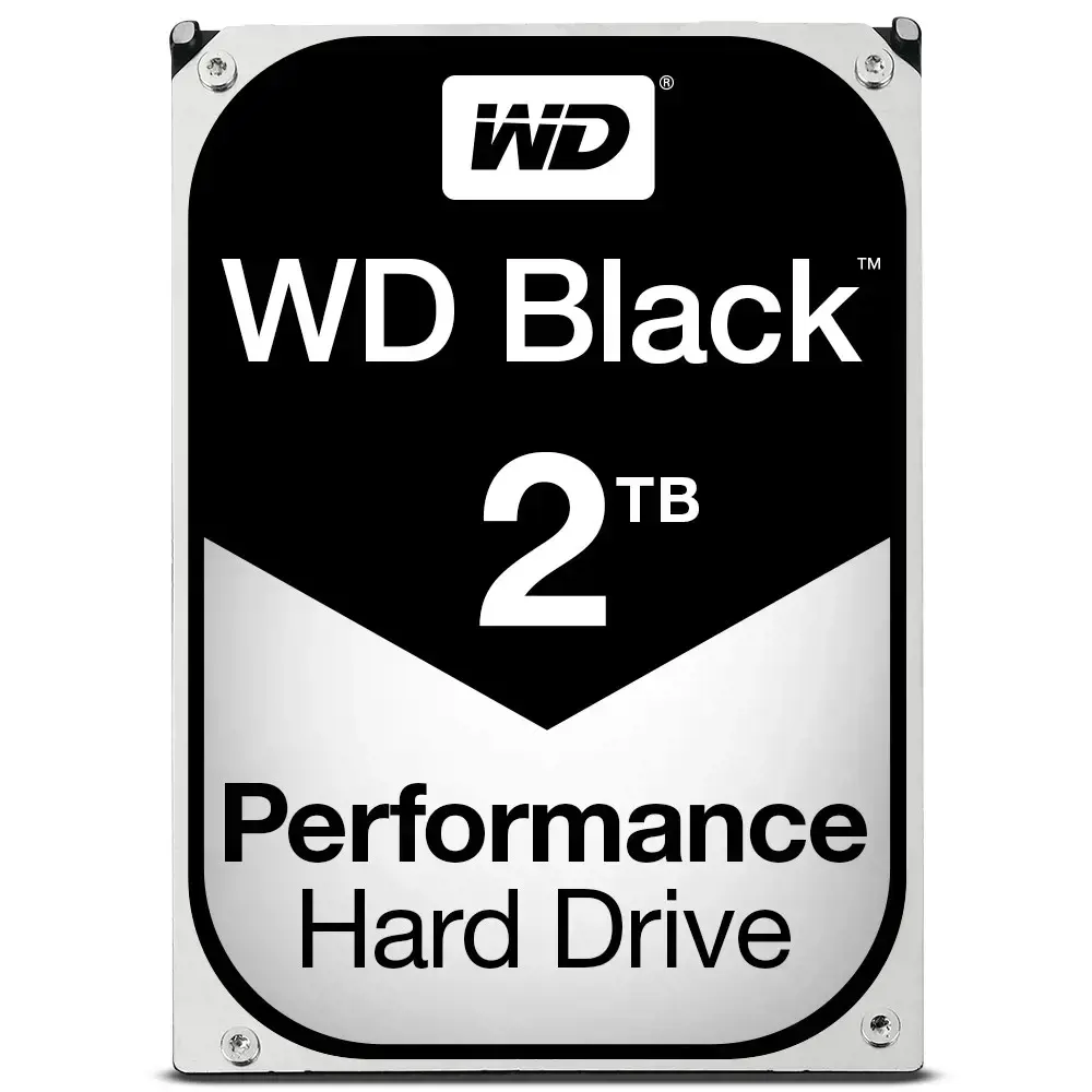 "WD Desktop Black" 2 TB kietasis diskas 7200 aps./min 6 Gb/s serijinės ATA sATA 64 MB spartinančiosios atminties 3,5 colių vidinis RoHS reikalavimus atitinkantis kietasis diskas Nefasuotas