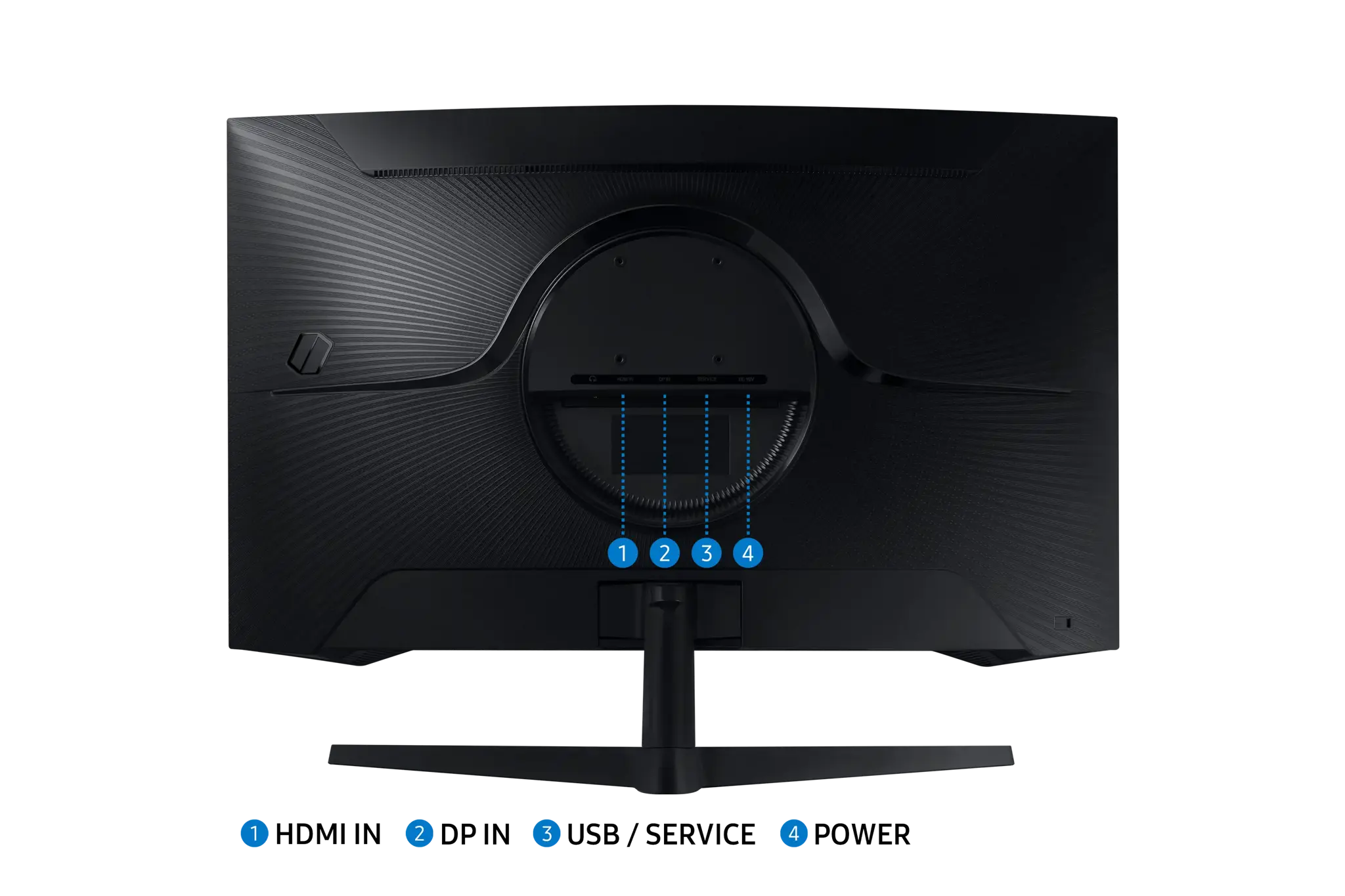 Samsung S32CG552EU, 81.3 cm (32"), 2560 x 1440 pixels, Quad HD, LED, 1 ms, Black